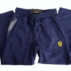 Scuderia Ferrari Kid "Scudetto Fleece" Blue Pants